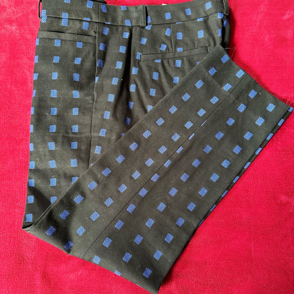 Banana Republic Sloan Ankle trouser 8 black and blue
